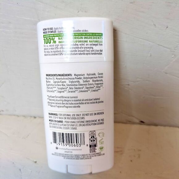 Schmidt's BERGAMOT + LIME Natural Aluminum Free Deodorant 48H Protection 2.65oz - Picture 2 of 4